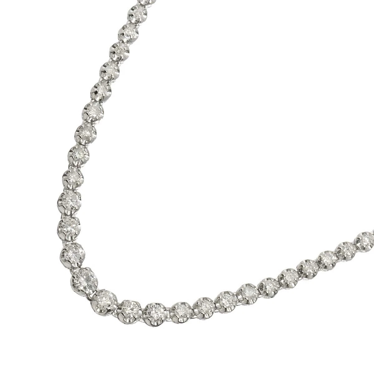 Diamond 3.00ct Necklace 18K WG White Gold 750 90313652 -