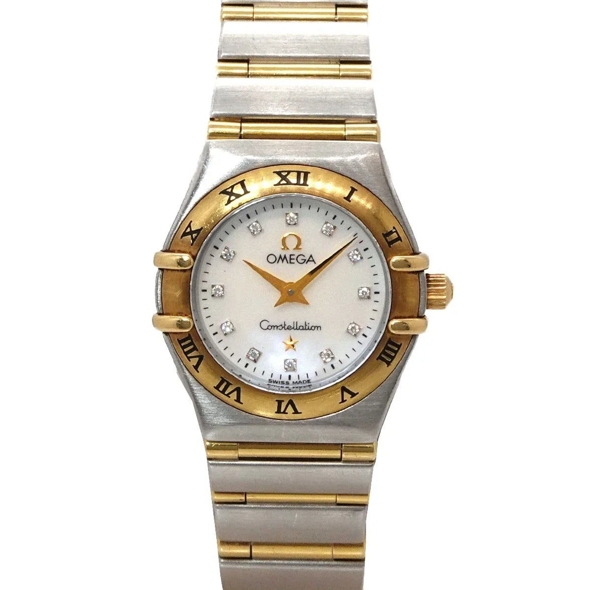 OMEGA Constellation mini 1262.75 12P Diamond 750 YG White Shell Dial 90335562