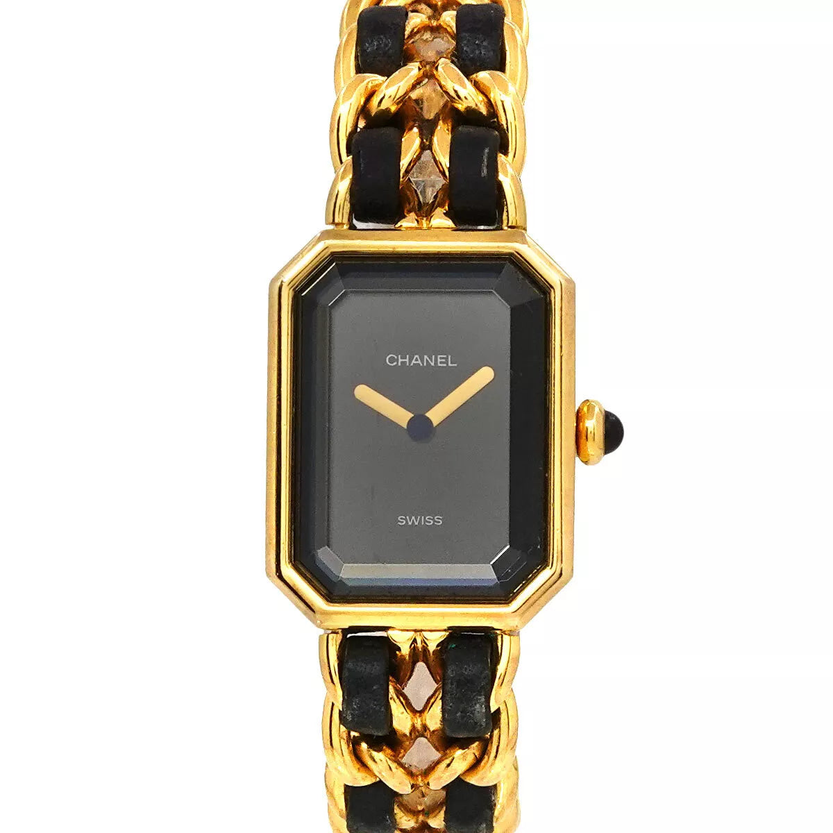 CHANEL Premiere Size S H0001 Vintage Quartz Black Dial Ladies Watch 90239952