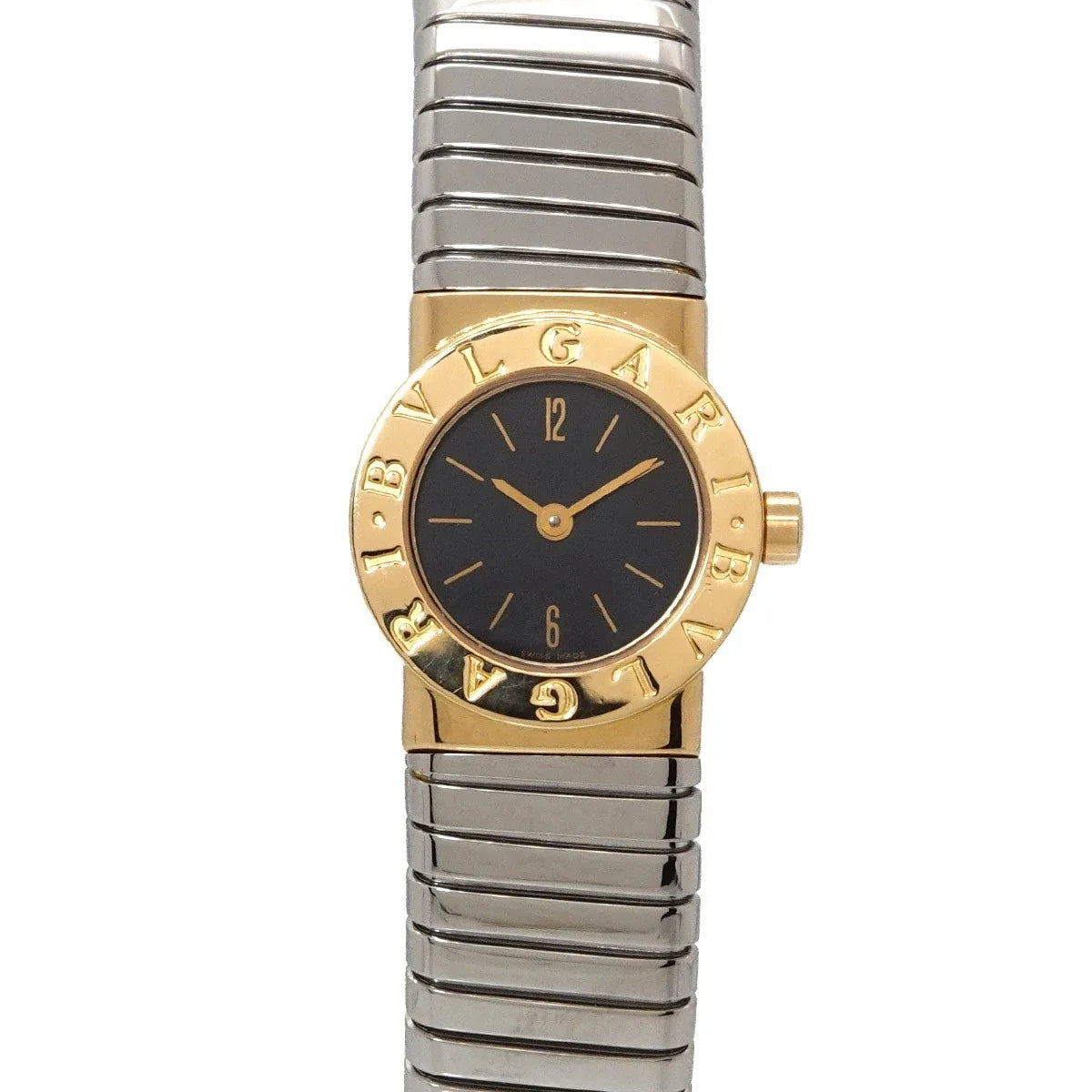 BVLGARI BVLGARIBVLGARI Tubogas Two Tones BB192T 750 YG Black Dial 90335817