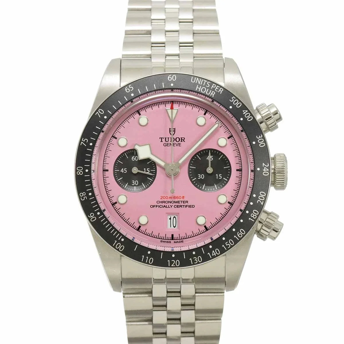 TUDOR Black Bay Chronograph 79360N Automatic Pink Dial Mens Watch 90342964
