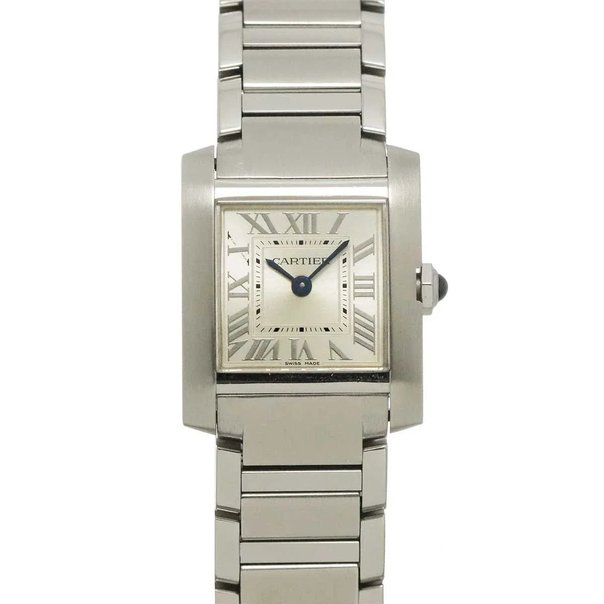 Cartier Tank Francaise SM WSTA0065 Quartz Silver Dial Ladies Watch 90342828