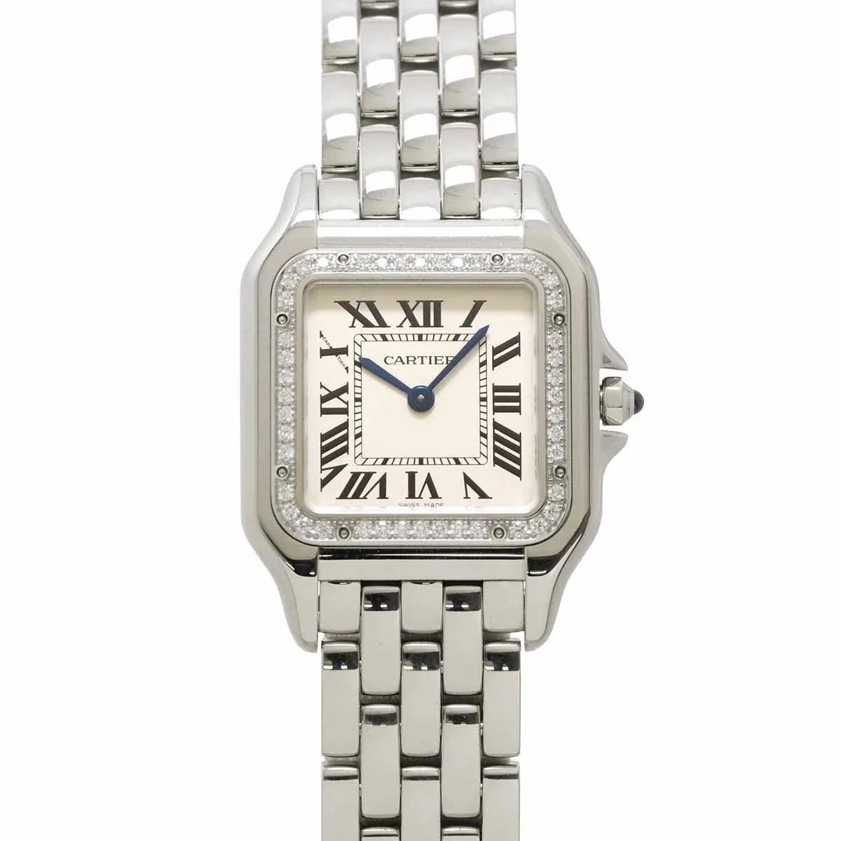 Cartier Panthere de Cartier MM W4PN0018 Quartz Diamond Silver Dial Boys 90337642
