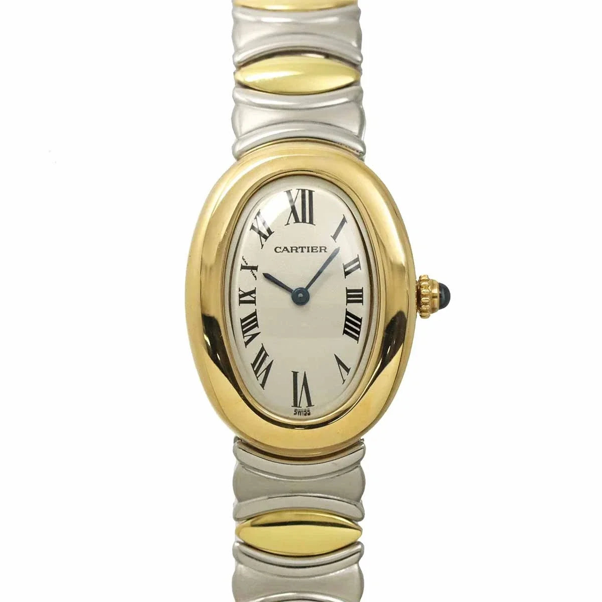 Cartier Baignoire belle Epoque W40002F2 750 YG Quartz Cream Dial 90323776