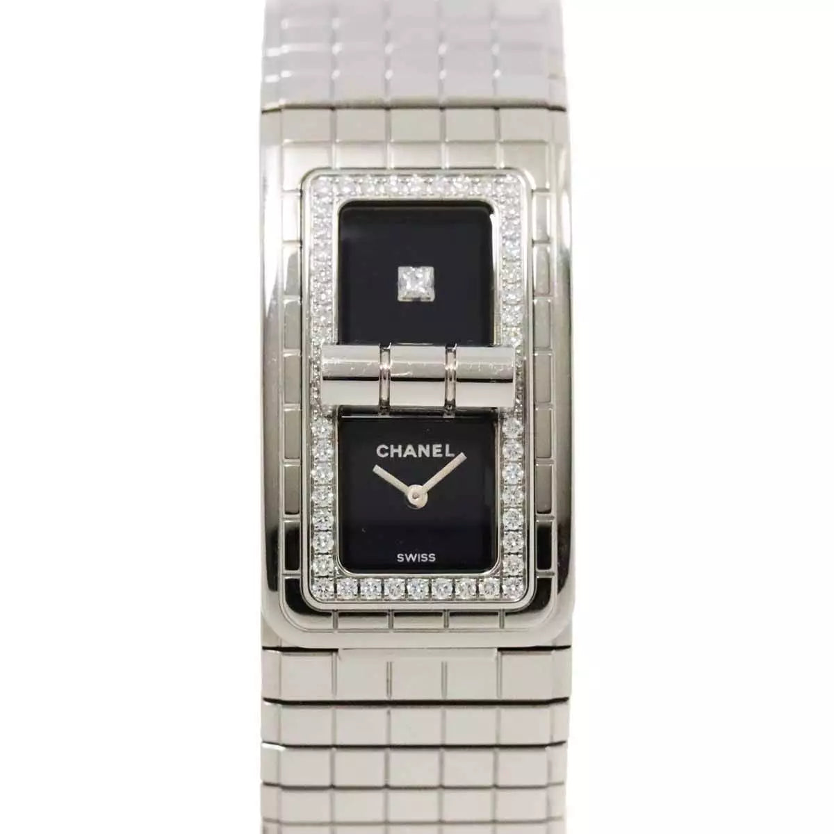 CHANEL Code CoCo H5145 Diamond Bezel Quartz Black Dial Ladies Watch 90255164