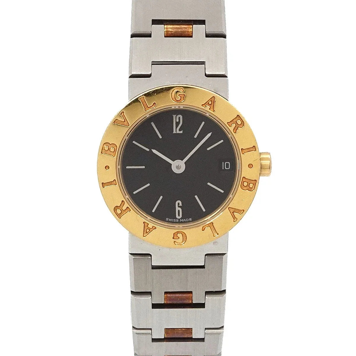 BVLGARI BVLGARIBVLGARI Two Tones BB23SGD YG Black Dial Ladies 90332087