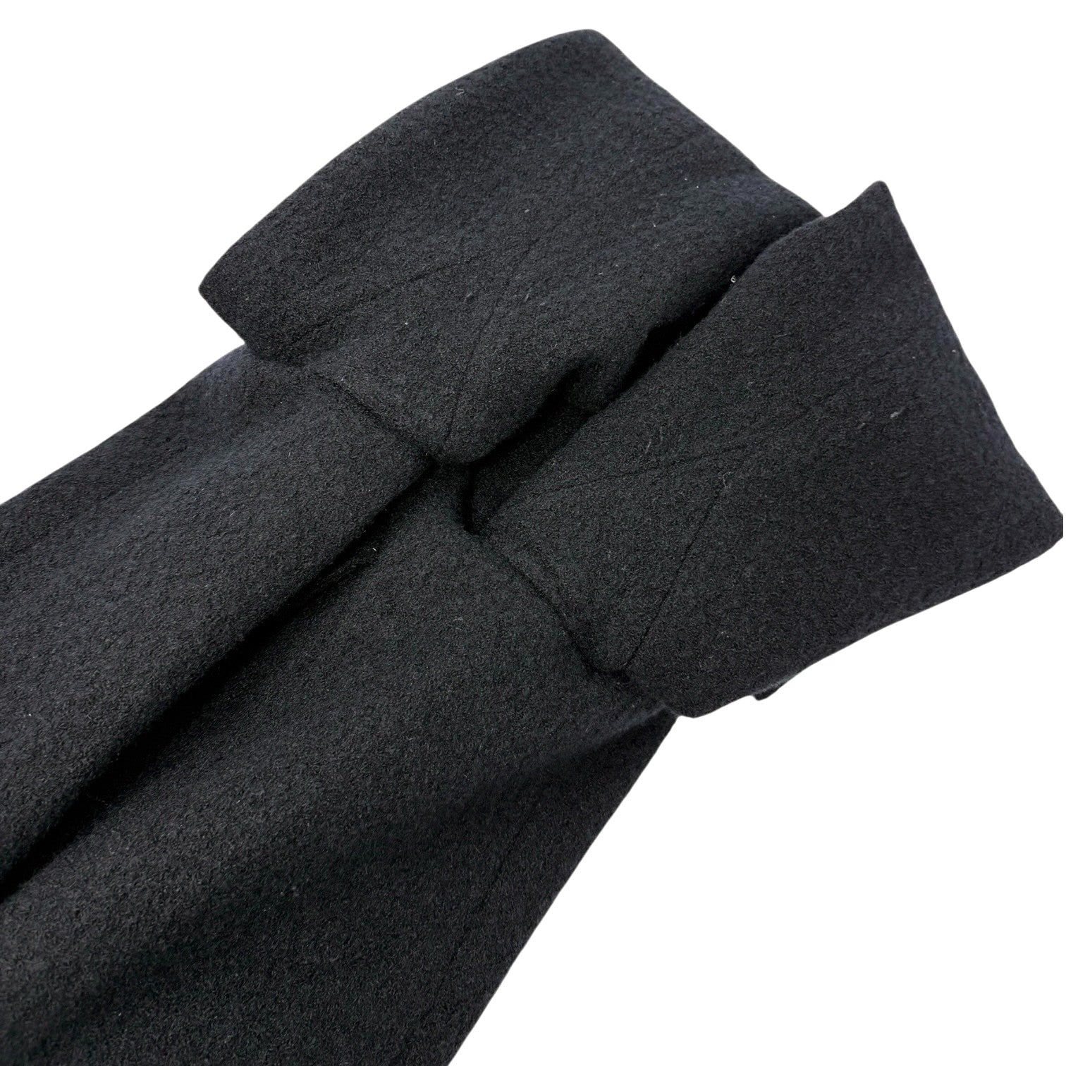 CHANEL Vintage 95A CC Mark Logo Jacket #38 Mohair Wool Black Gold Button