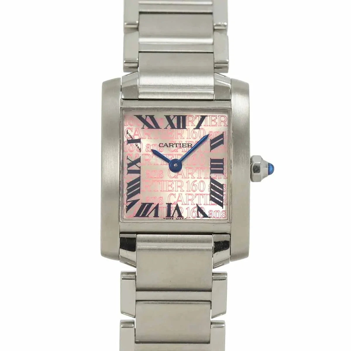 Cartier Tank Francaise SM W51008Q3 Quartz Silver Dial Ladies Watch 90286360