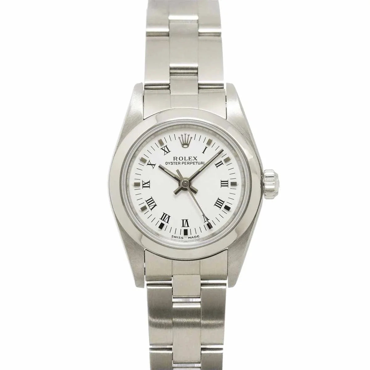 ROLEX Oyster perpetual 76080 Serial A White Dial Ladies Watch 90330489