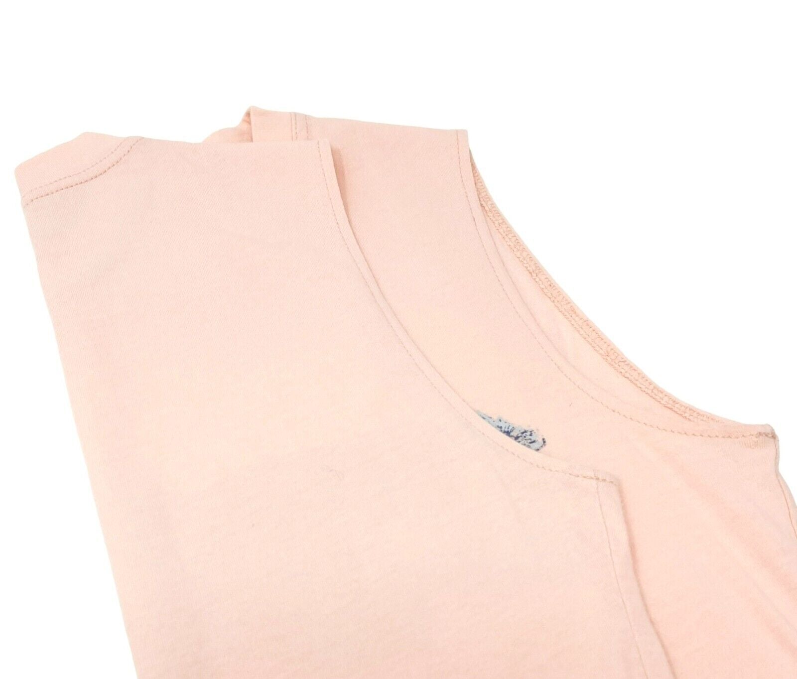 Christian Dior Vintage 2003 Denim Logo Tank Top #40 Light Pink Cotton