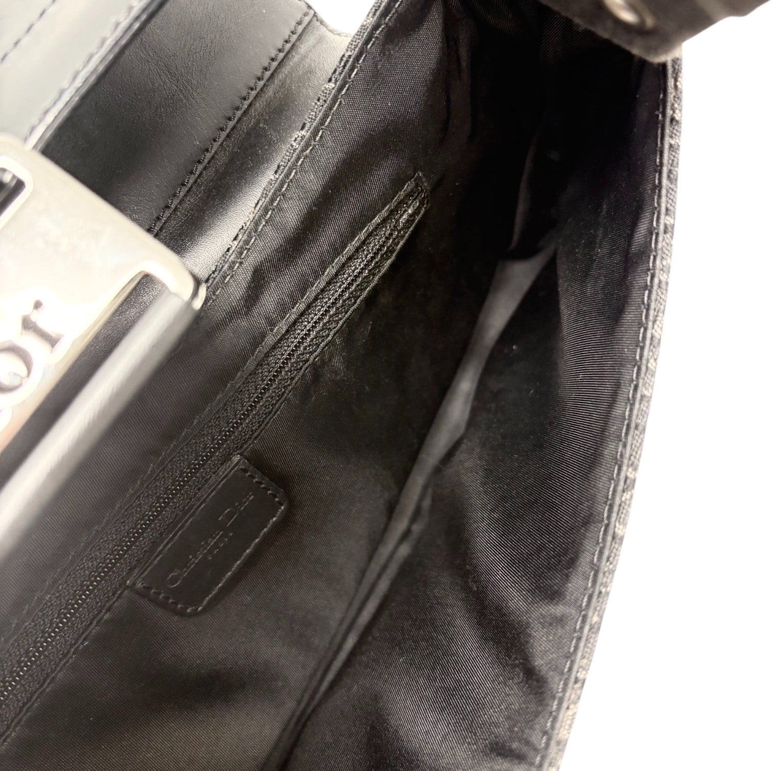 Christian Dior Vintage 2002 Trotter Street Chic Columbus Shoulder Bag Black