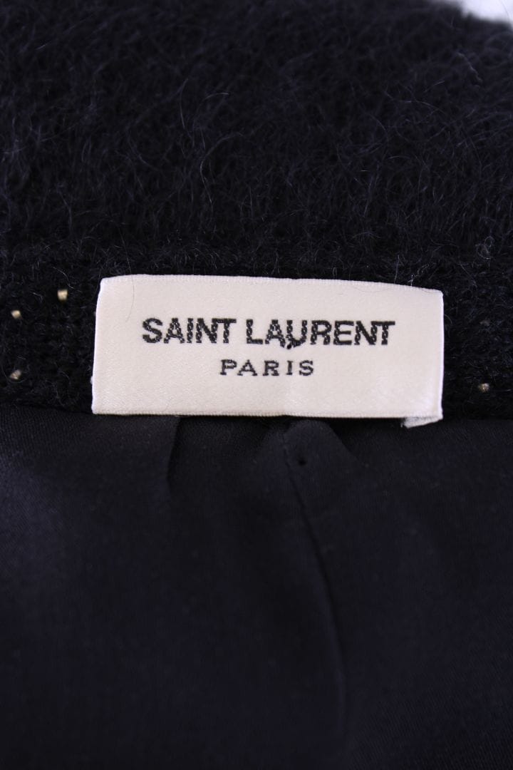 Saint Laurent Saint Laurent Heart Trim Cardigan Black XS