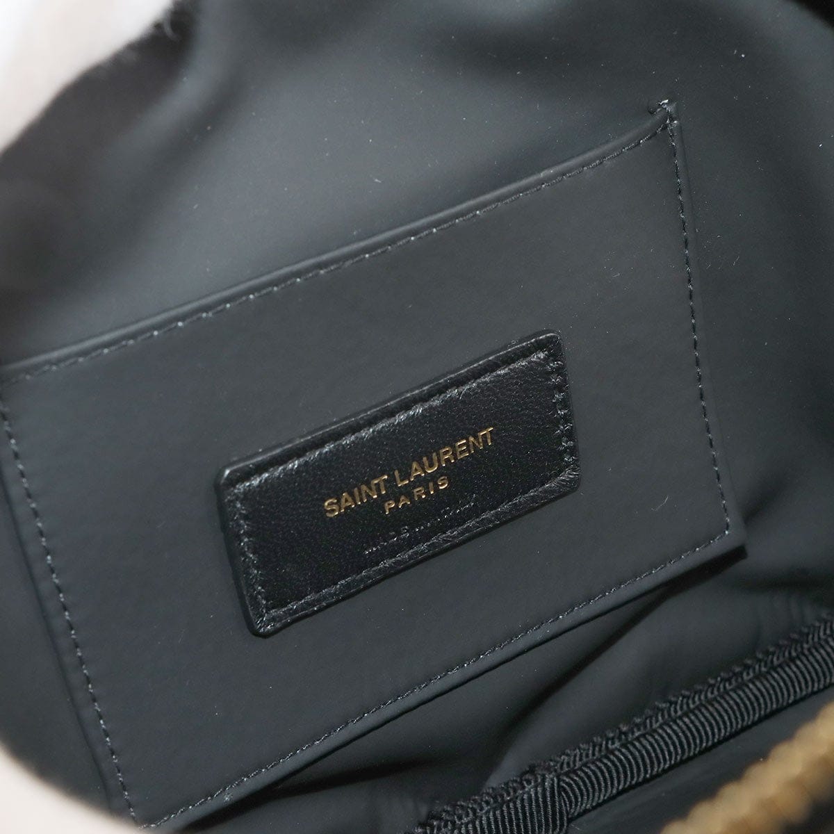 SAINT LAURENT SAINT LAURENT Pouch Leather Black 669937 Purse 90301527