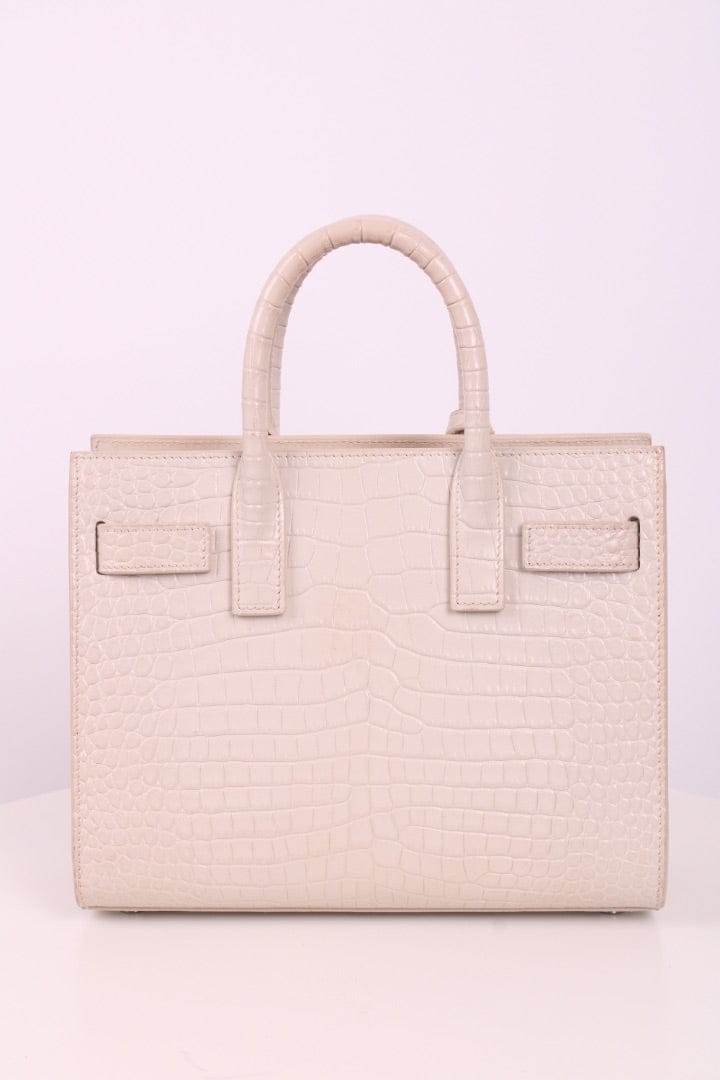 Saint Laurent White Saint Laurent Nano Sac de Jour