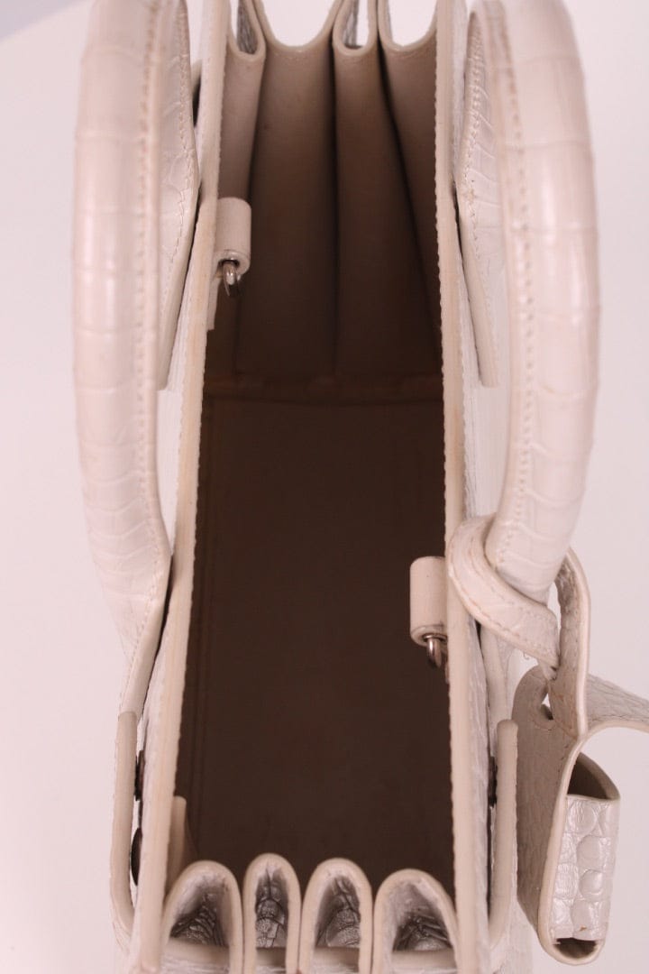 Saint Laurent White Saint Laurent Nano Sac de Jour