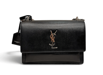 Saint Laurent YSL Black Sunset Bag with PHW