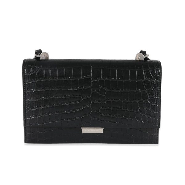 Saint Laurent Babylone Croc Embossed Handbag