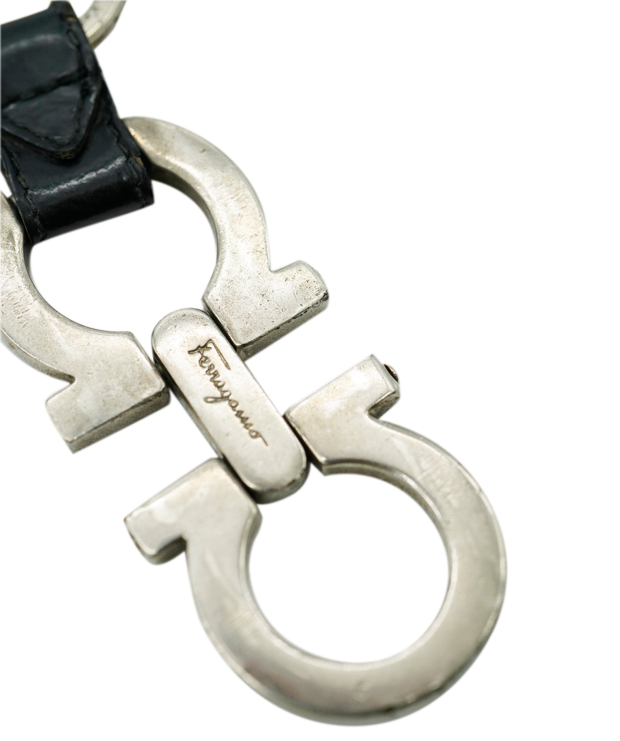 Salvatore Ferragamo Salvatore Ferragamo Gancini Charm metal Silver Auth ti1345 DBXS1700