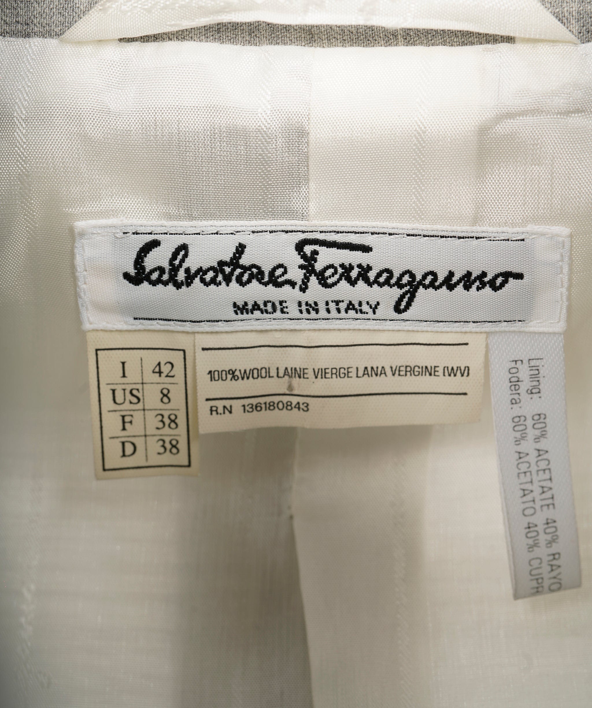 Salvatore Ferragamo Ferragamo grey suit set - AJC0515