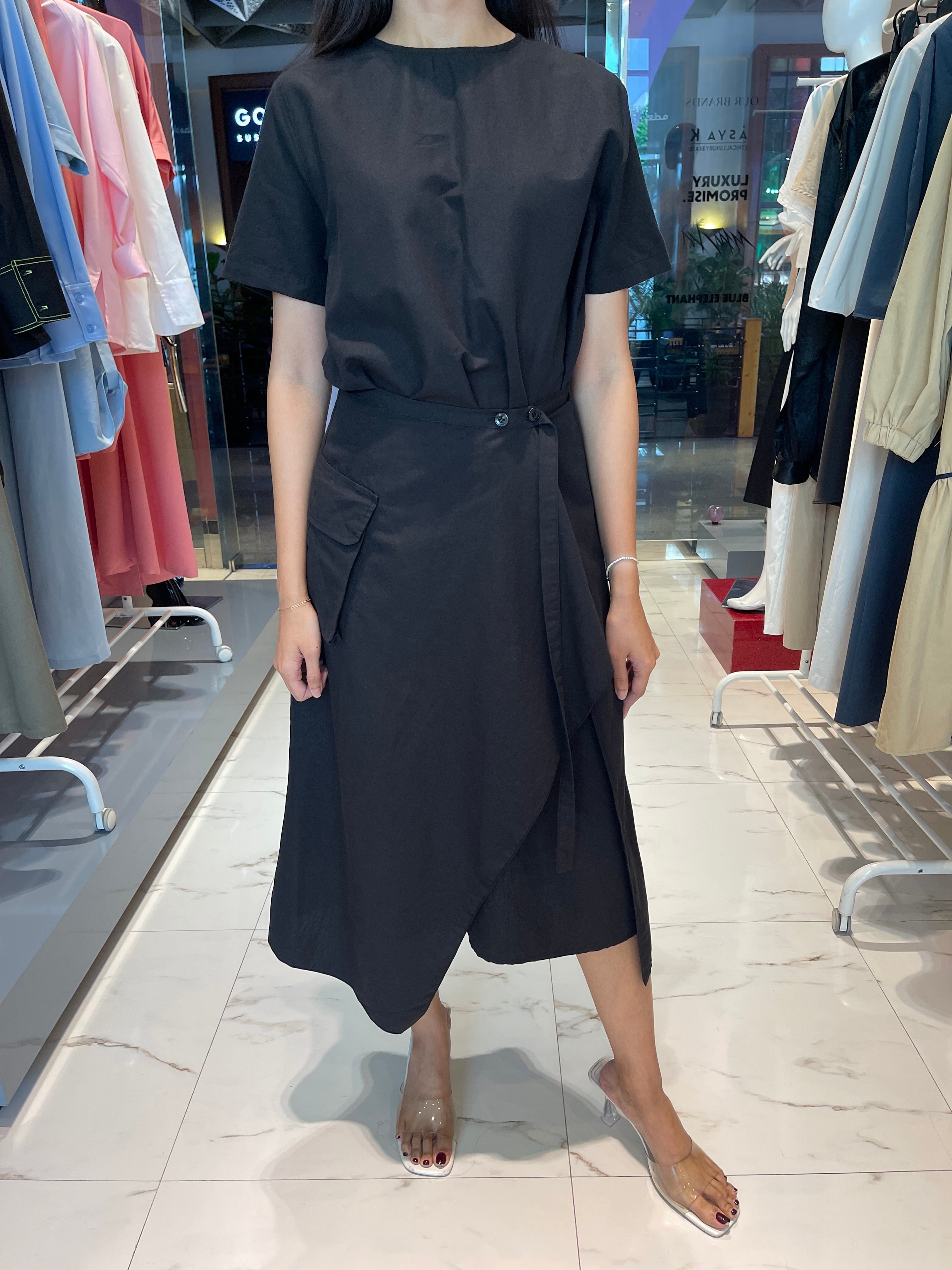 SEOUL COLLECTION SHORT SLEEVES WRAP DRESS “ARSENIA” (فستان)