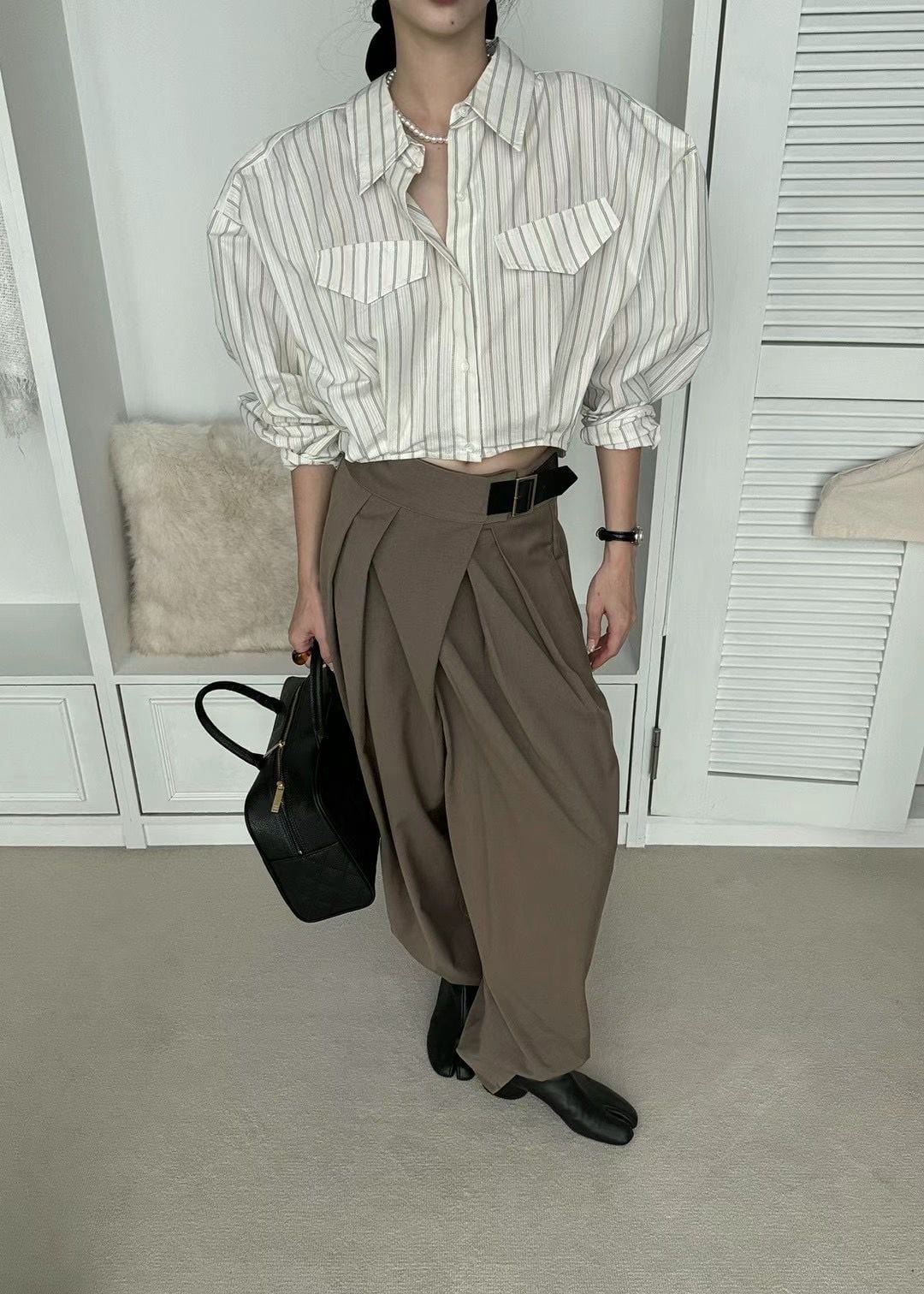 SEOUL COLLECTION FRONT PLEATED TROUSERS (LIVE SHOW)