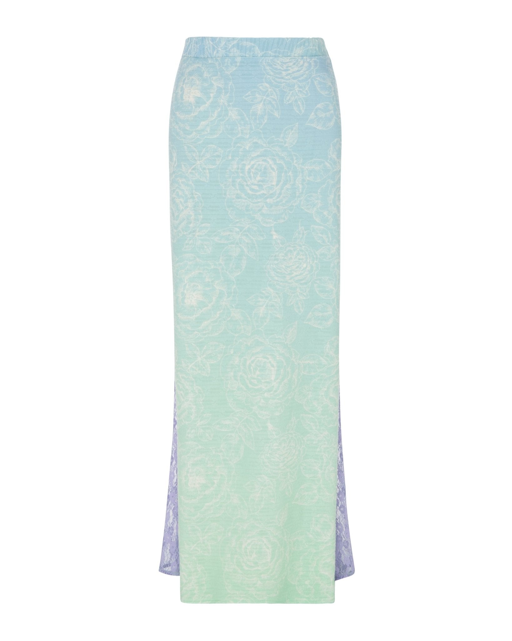 Skirt Renata Astrology Blue Gradient Knit | تنورة Renata - Maison Clad