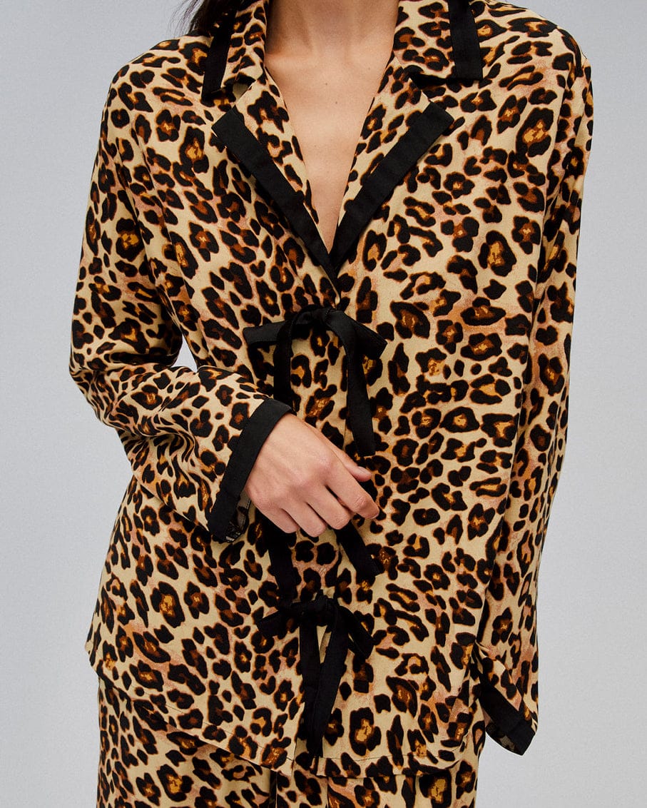 Sleeper The Bow Set in Leopard Print