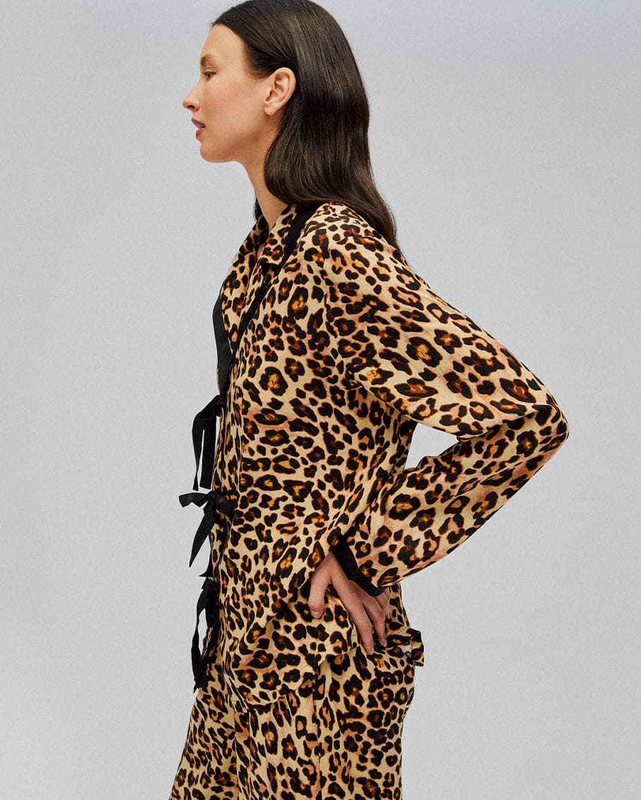 Sleeper The Bow Set in Leopard Print