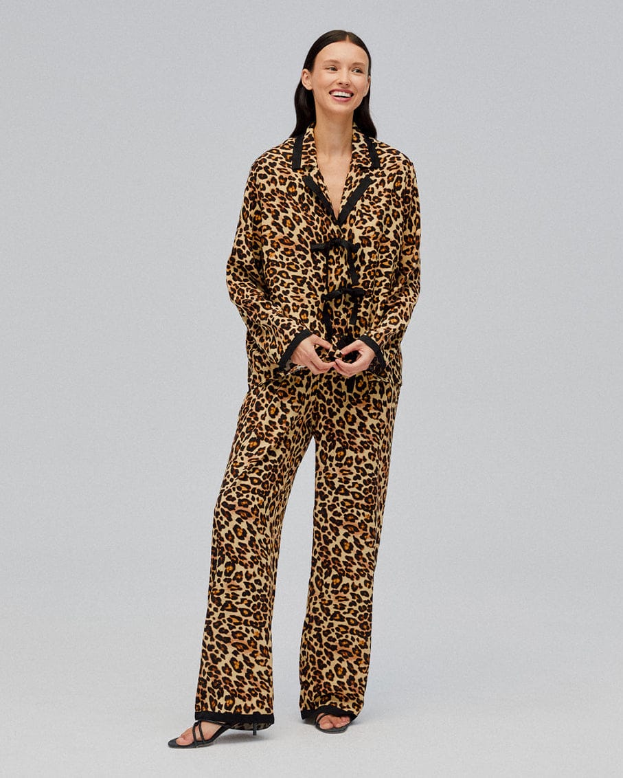 Sleeper The Bow Set in Leopard Print