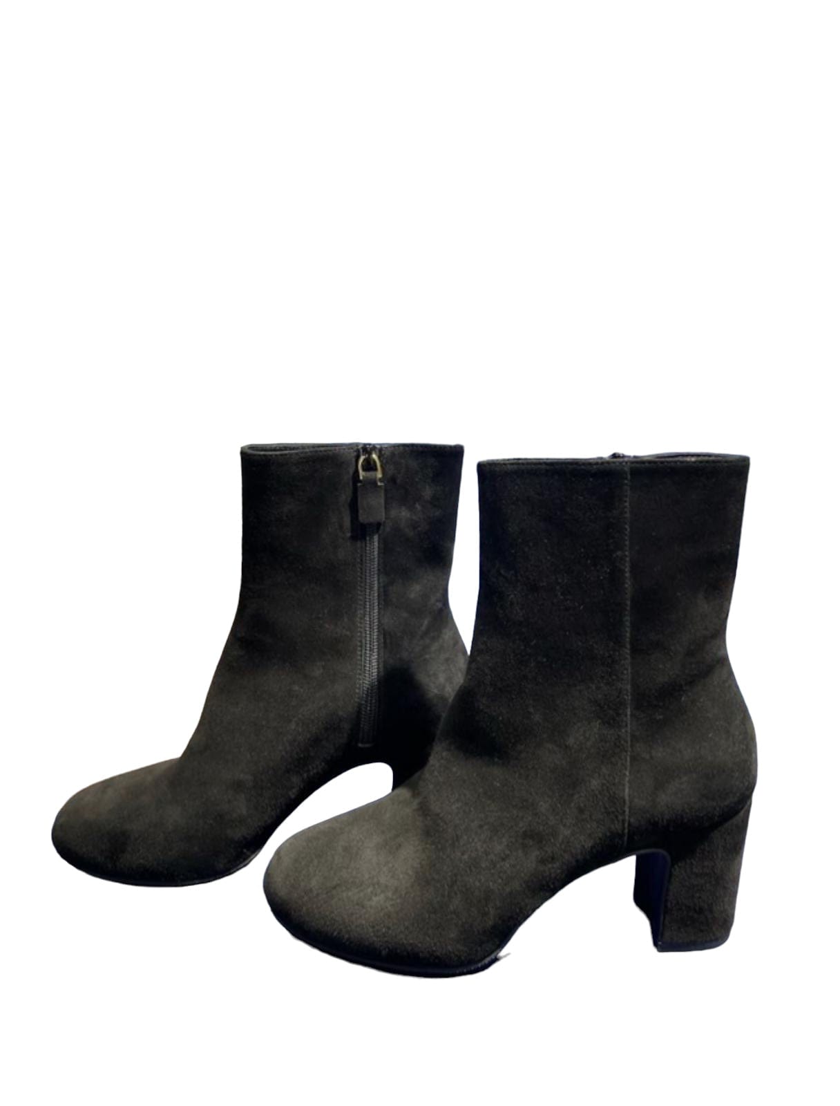 Stuart Weitzman SW Black Suede Short Boots - 35.5