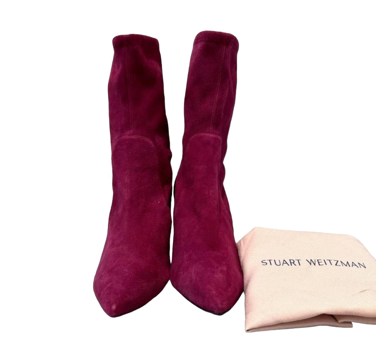 Stuart Weitzman SW Pink Short Suede Boots - 39