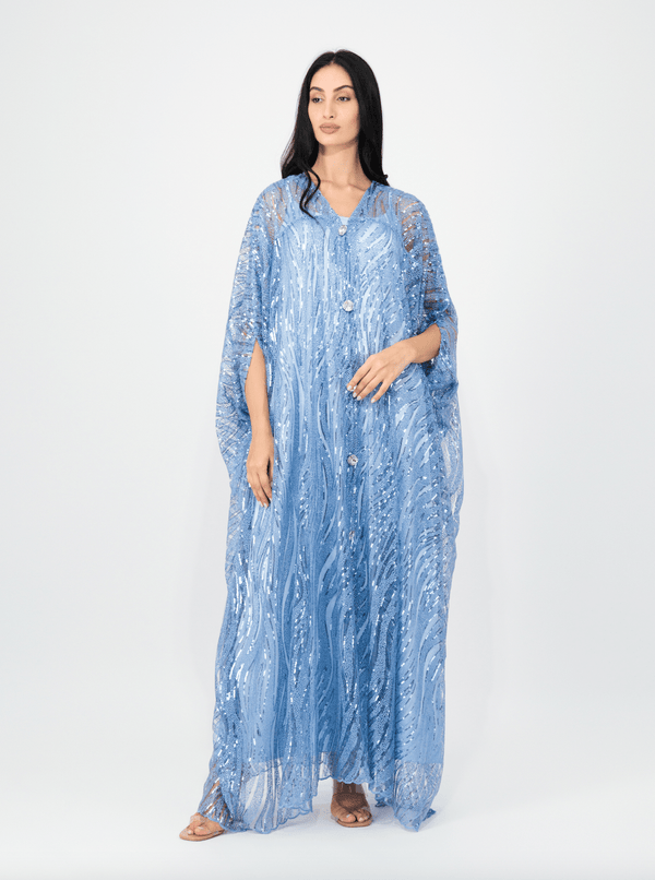 TAIRA HALF OFF - Empress Kaftan SKY BLUE with Slip REC1479