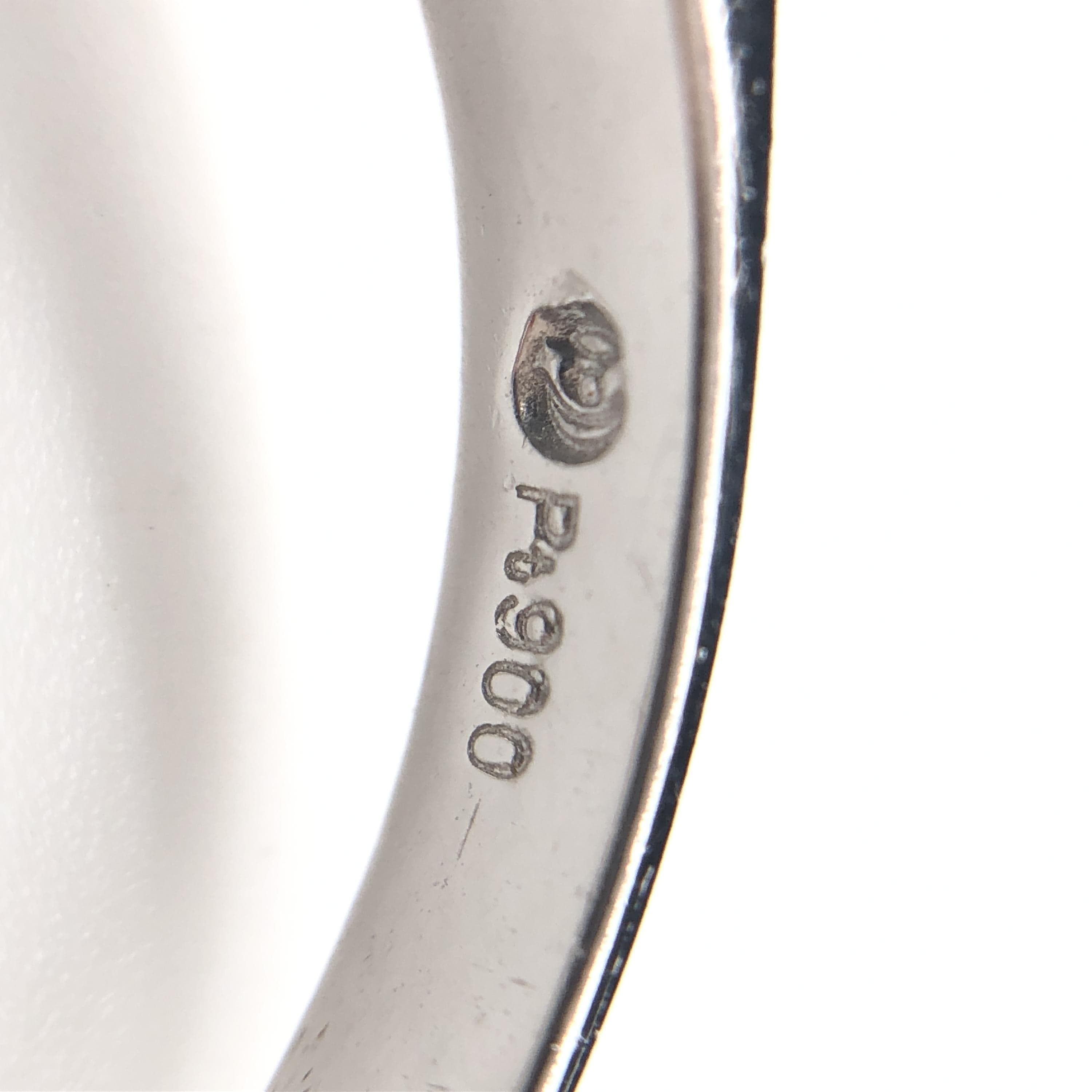 Tasaki Tasaki 1P Black Pearl & Diamond Ring, P(10.8mm), D(0.08mm), PT900, 7.2g, US Size 6 ALC3265