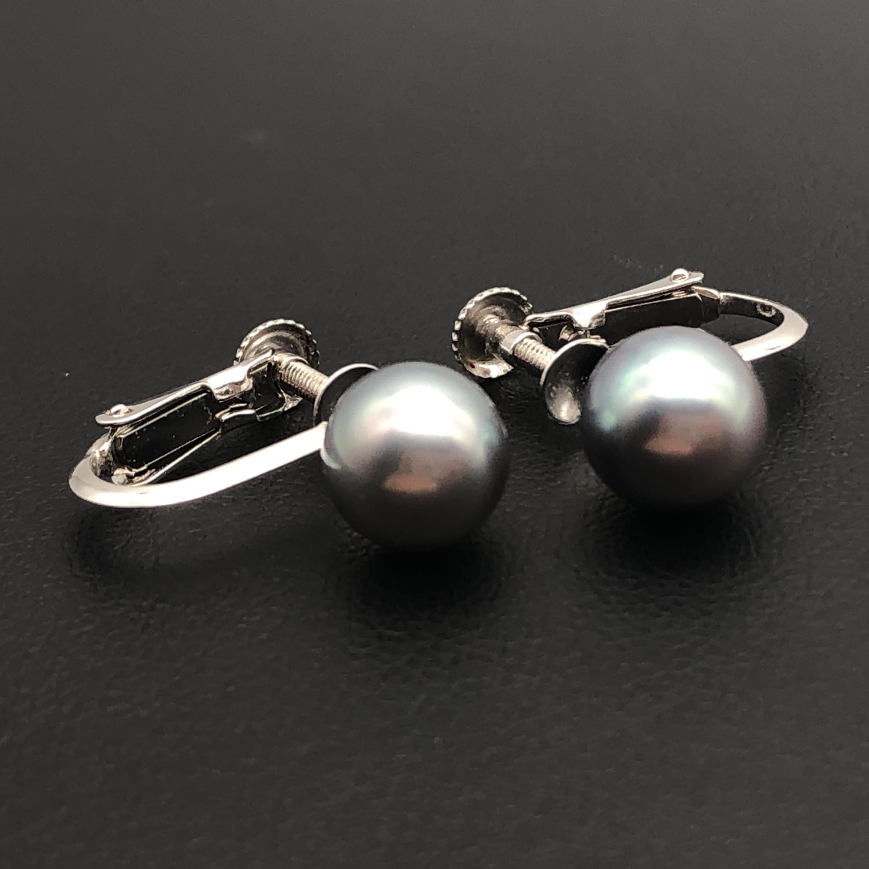 Tasaki Tasaki Pearl Earrings, K18WG, 2.8g C355418