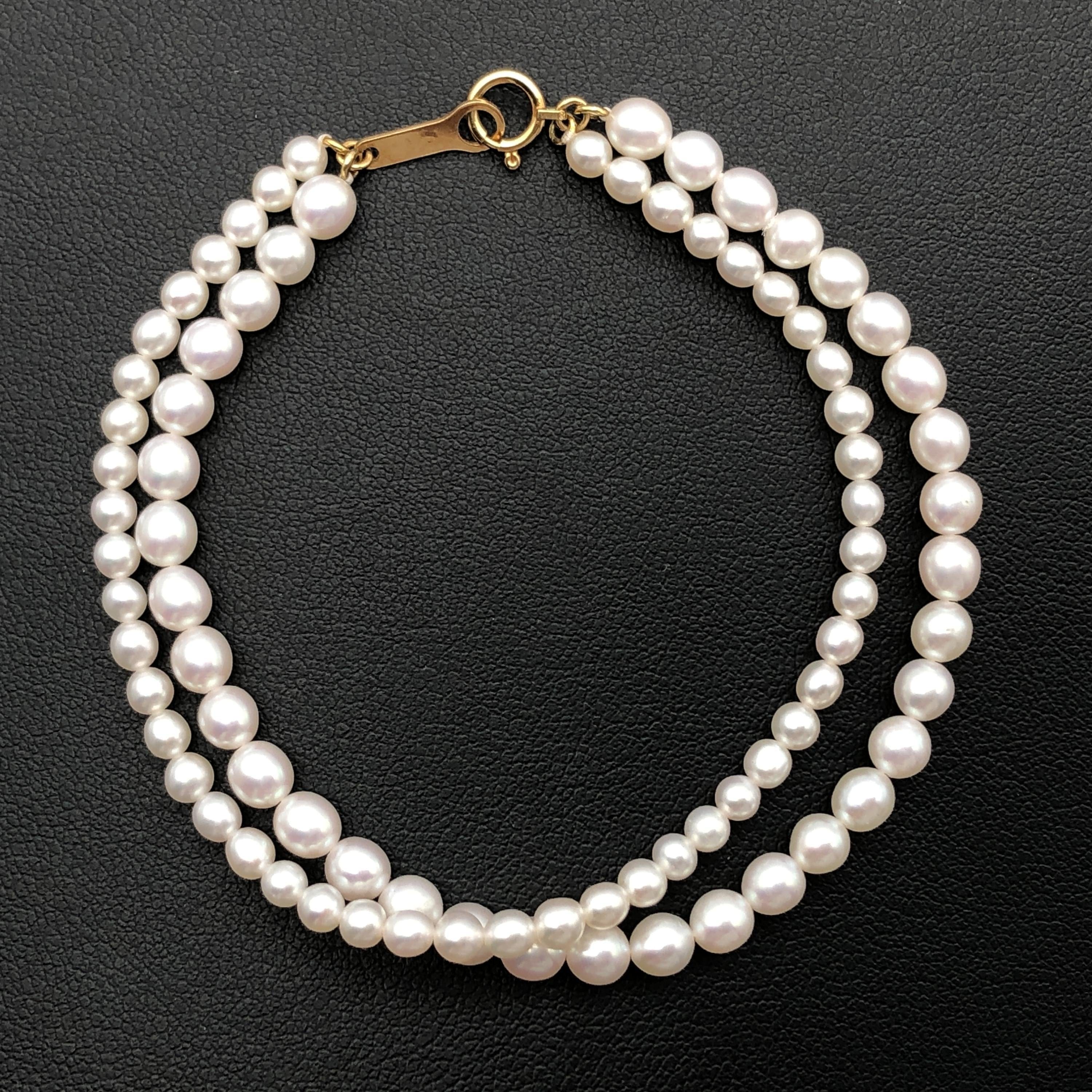 Tasaki Tasaki Pearl String Bracelet, K18YG, 7.1g, 6.7inch C355805