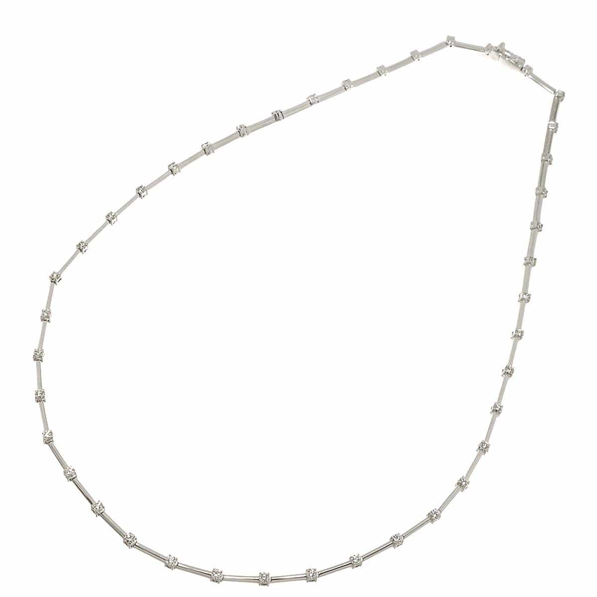 TASAKI TASAKI Diamond 2.17ct Necklace 18K White Gold 750 90300193
