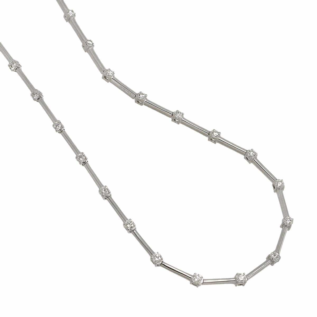 TASAKI TASAKI Diamond 2.17ct Necklace 18K White Gold 750 90300193