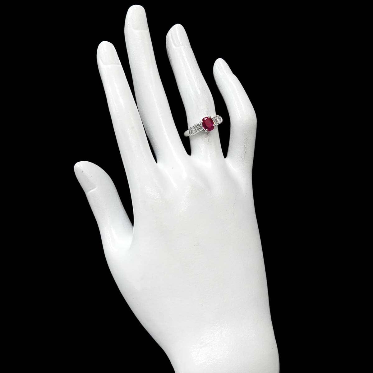TASAKI TASAKI Ruby 0.68ct Diamond 0.46ct Ring Pt Platinum 5.25(US) 90300922
