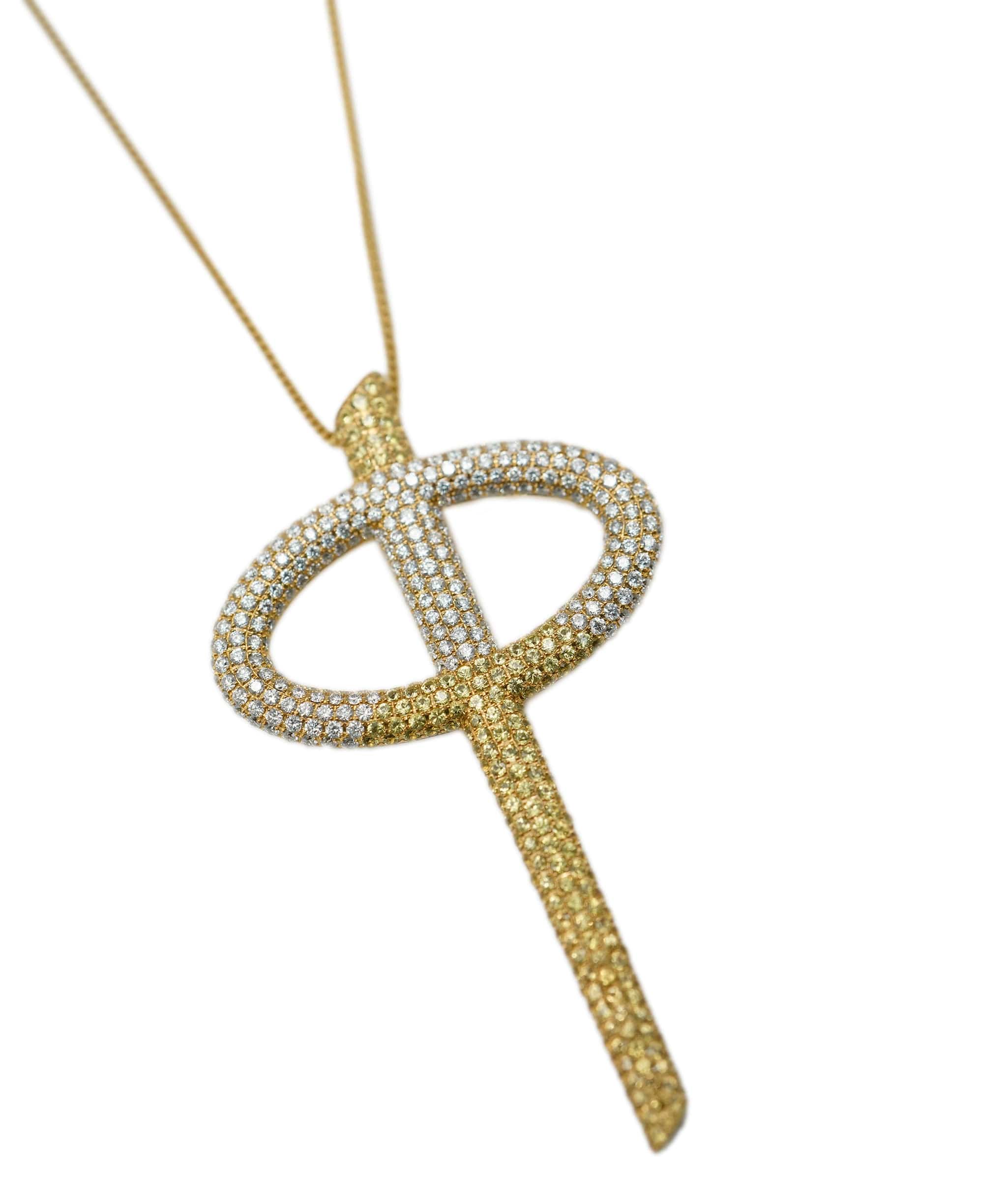 Theo Fennel Theo Fennell 18K WG and diamond pendant necklace ASC1602