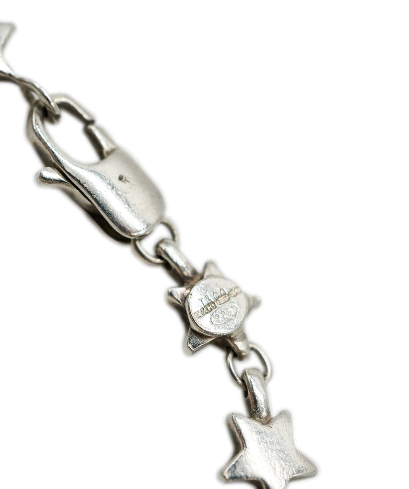 Louis Vuitton Sterling Silver Lockit pendant on Chain AHC1319