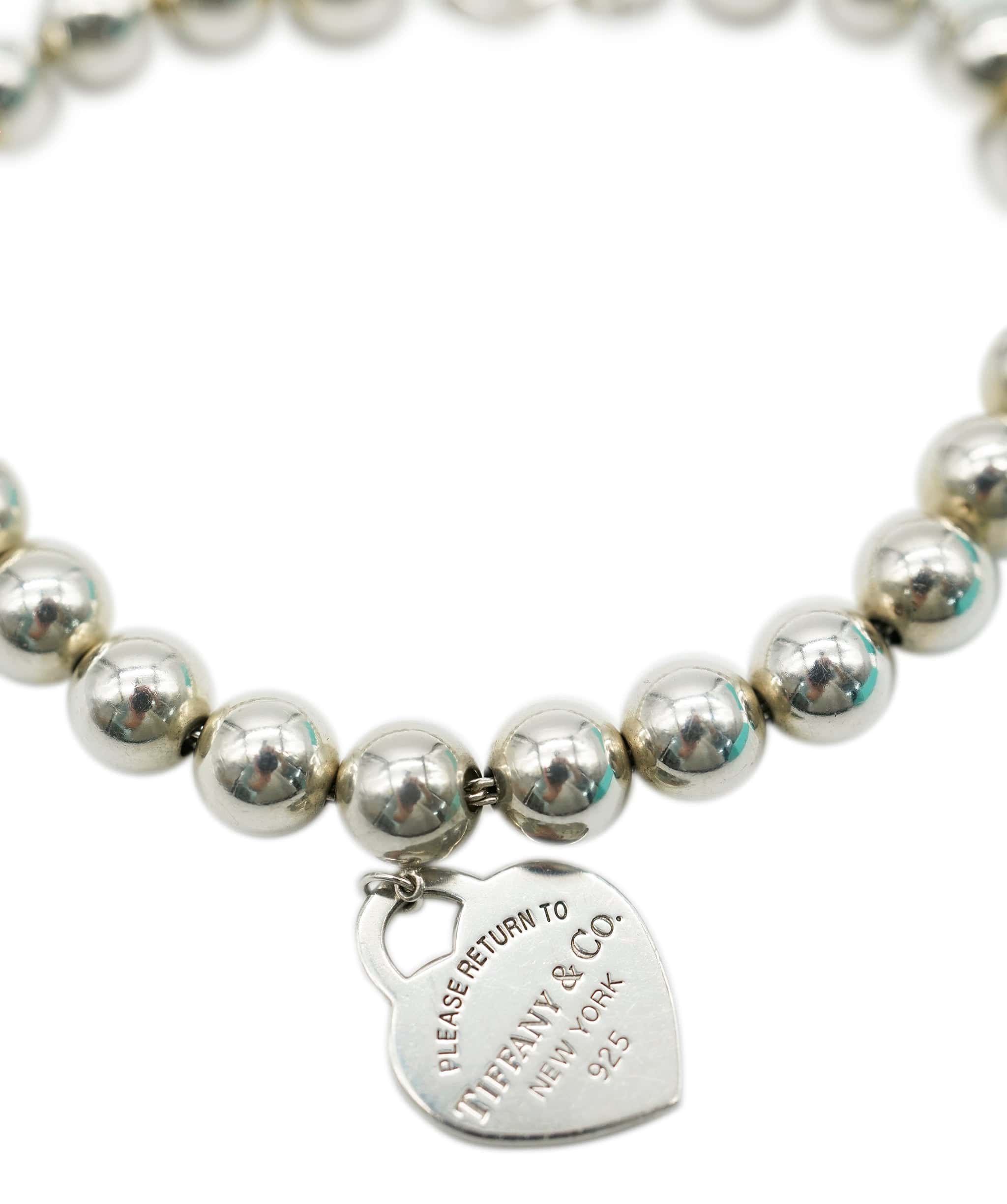 Tiffany Tiffany & Co. Beaded silver 'Return to Tiffany' bracelet ALC0488