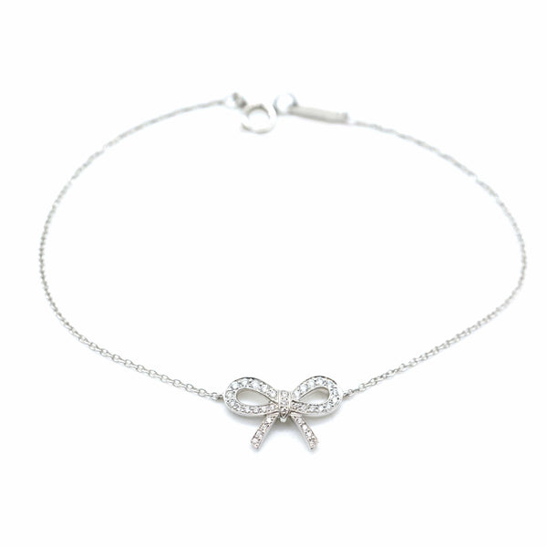 Tiffany & Co. Tiffany & Co. Bow Bracelet in Platinum 0.12 CTW
