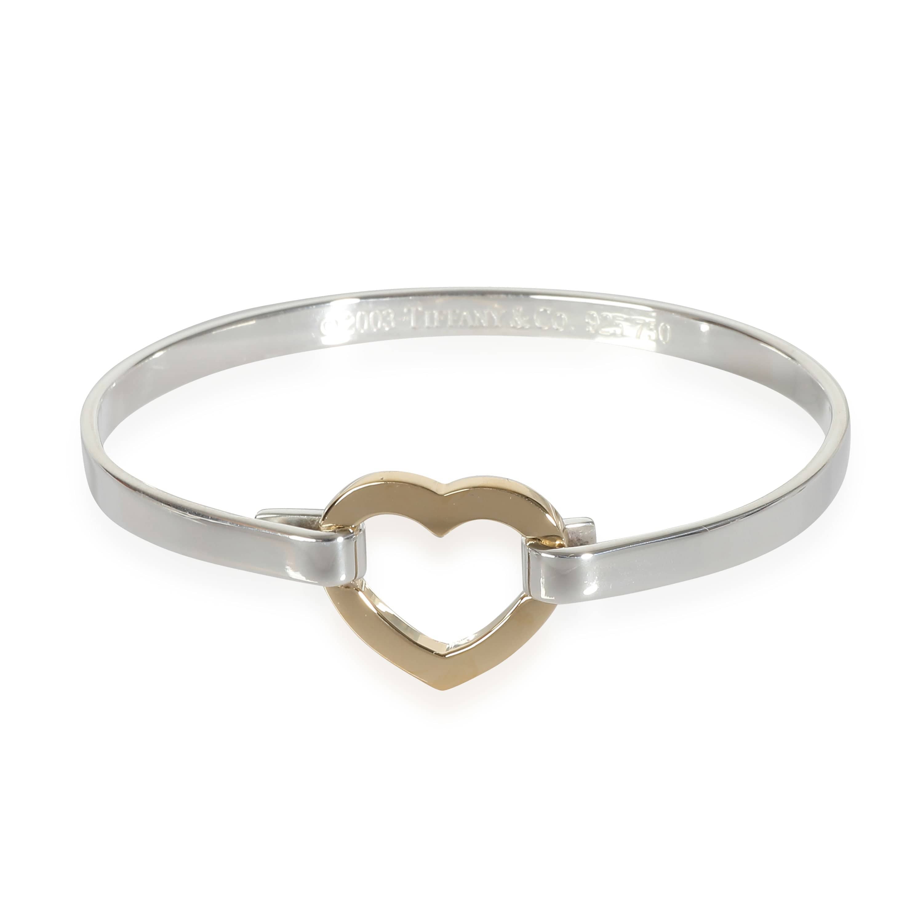 Tiffany & Co. Vintage Heart Bracelet in 18k Yellow Gold/Sterling Silver