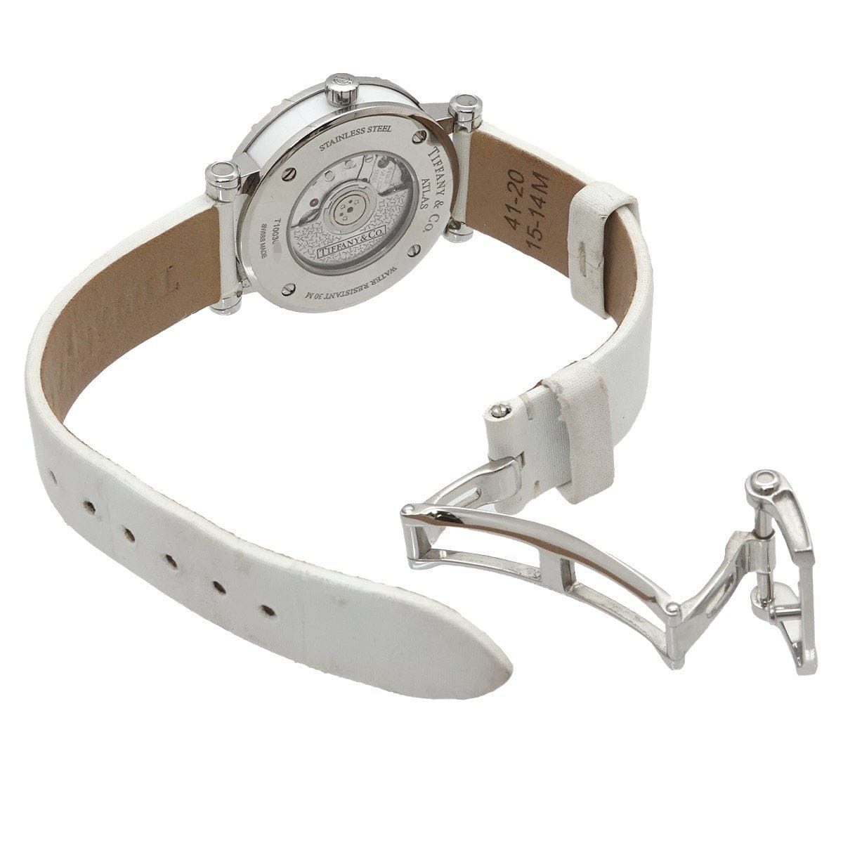 Tiffany & Co. TIFFANY&Co. Atlas Z1300 68 16A20A41A Automatic Date White Ladies 90325673