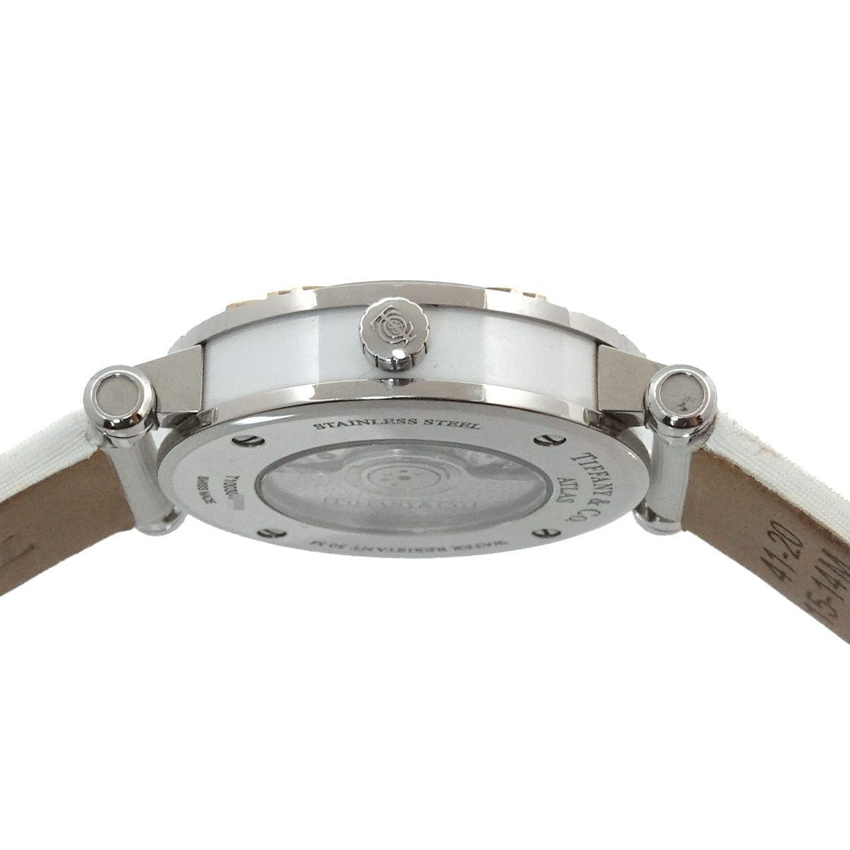 Tiffany & Co. TIFFANY&Co. Atlas Z1300 68 16A20A41A Automatic Date White Ladies 90325673
