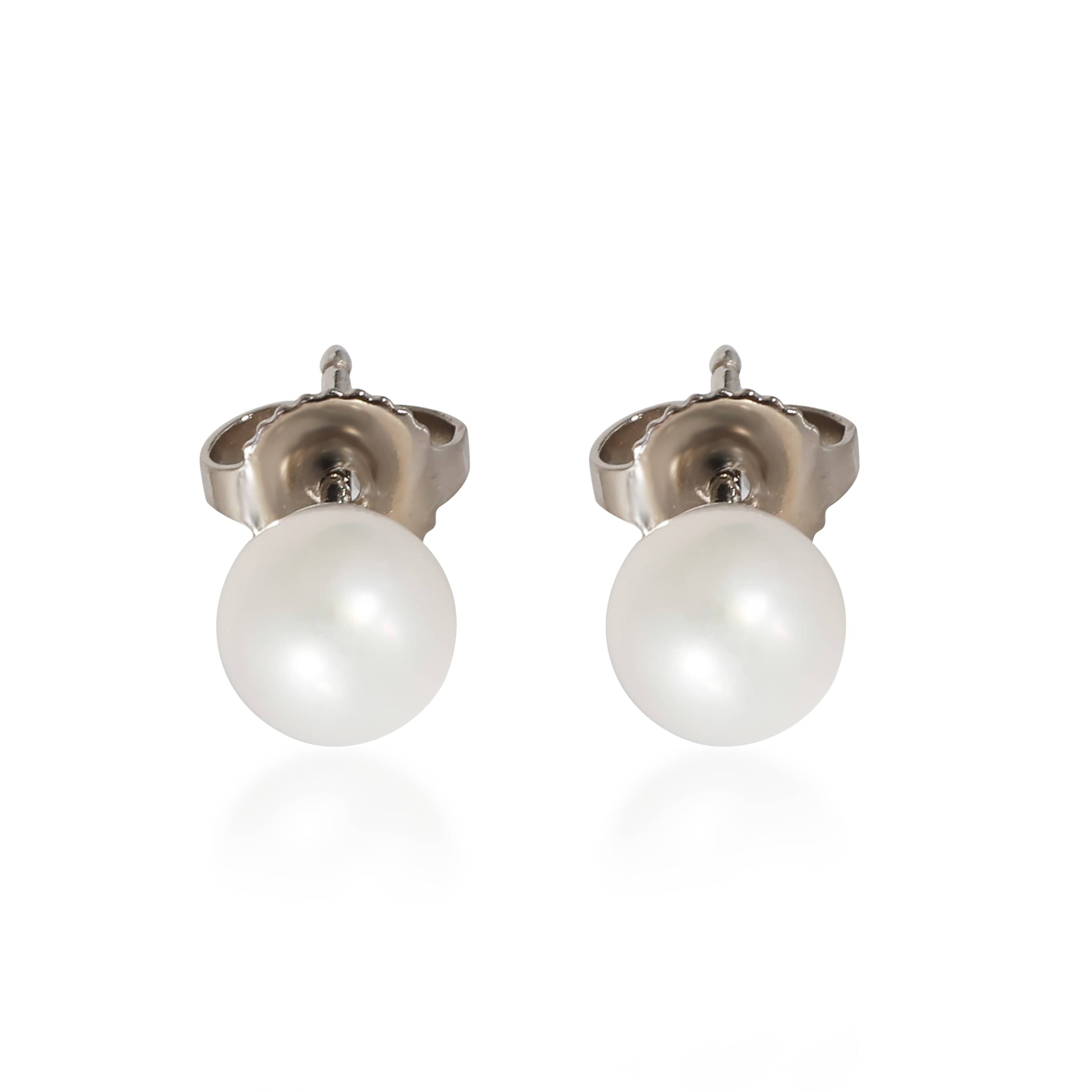 Tiffany & Co. Tiffany & Co. Tiffany Signature 6.5mm Pearls Earrings in 18k White Gold