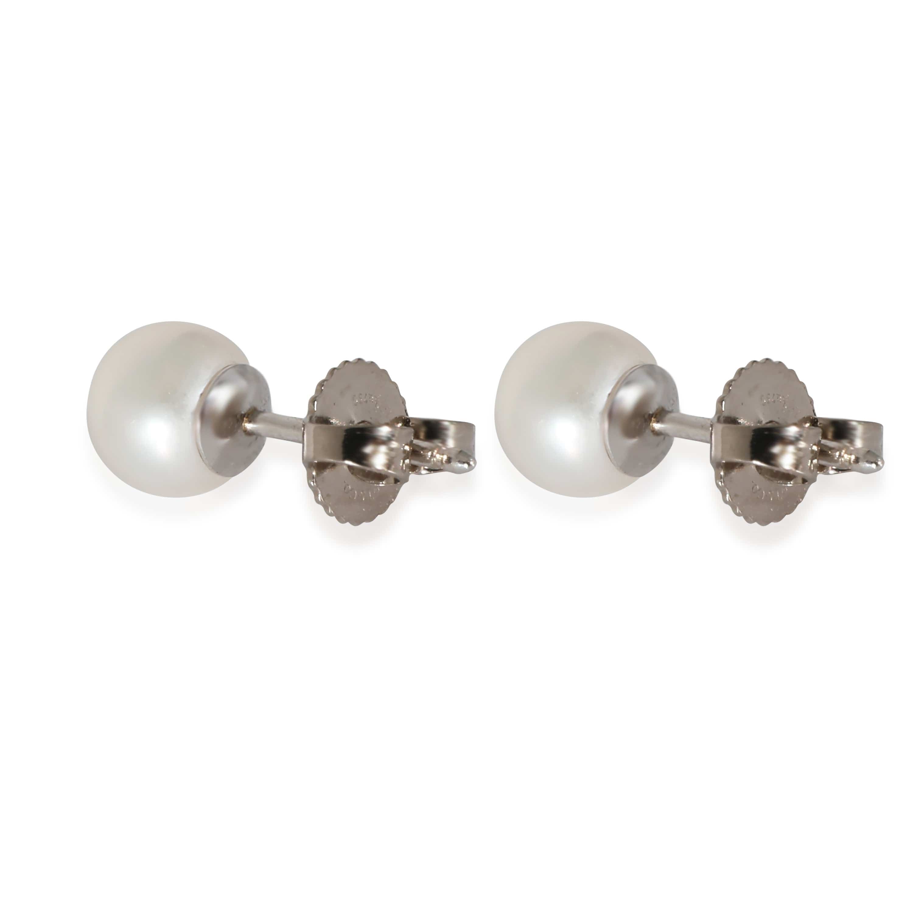 Tiffany & Co. Tiffany & Co. Tiffany Signature 6.5mm Pearls Earrings in 18k White Gold