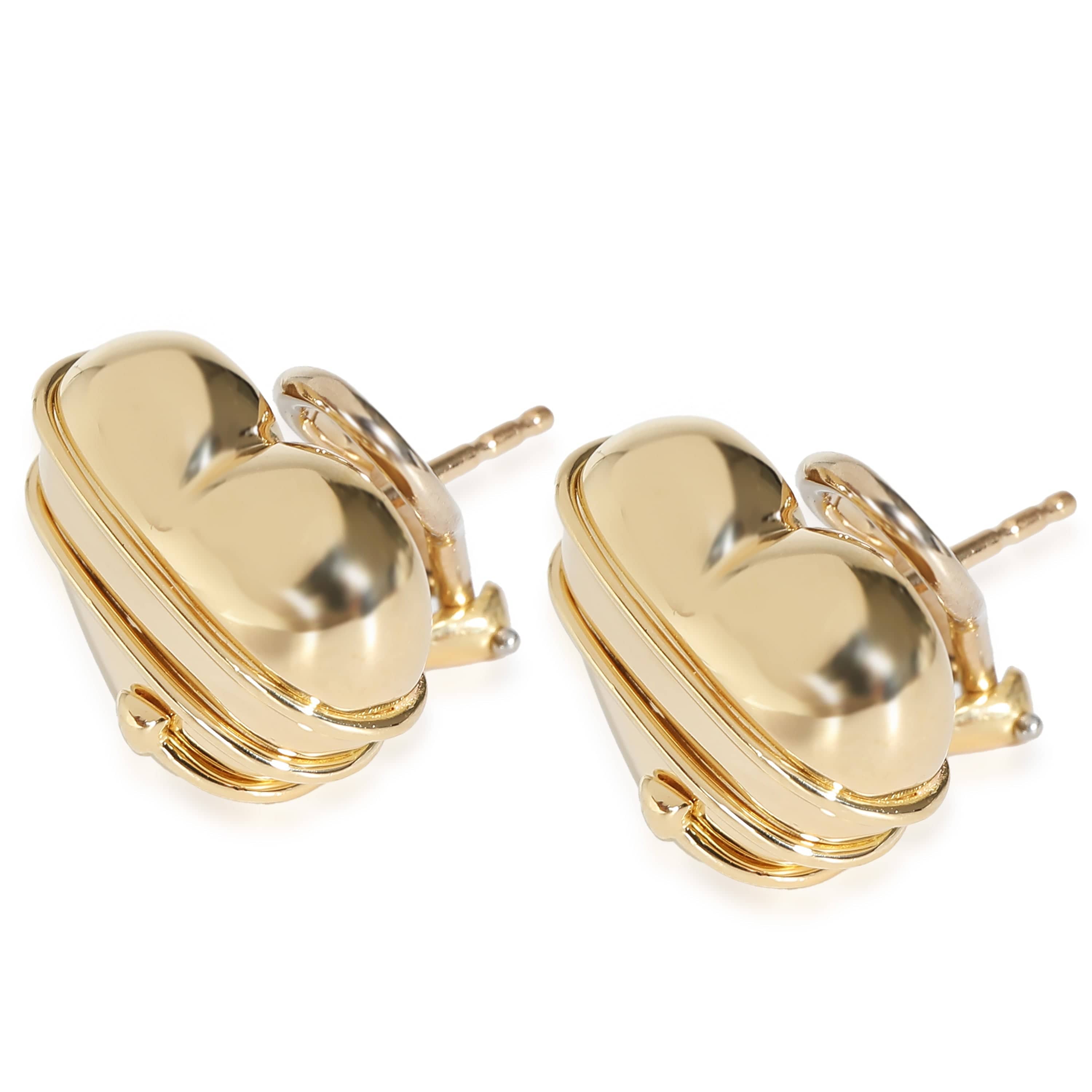 Tiffany & Co. Tiffany & Co. Vintage Arrow Wrapped Heart Earrings in 18K Yellow Gold