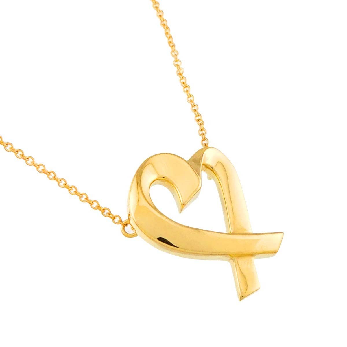 TIFFANY Co. TIFFANY Co. Loving Heart Necklace 18K Yellow Gold 750 90318562
