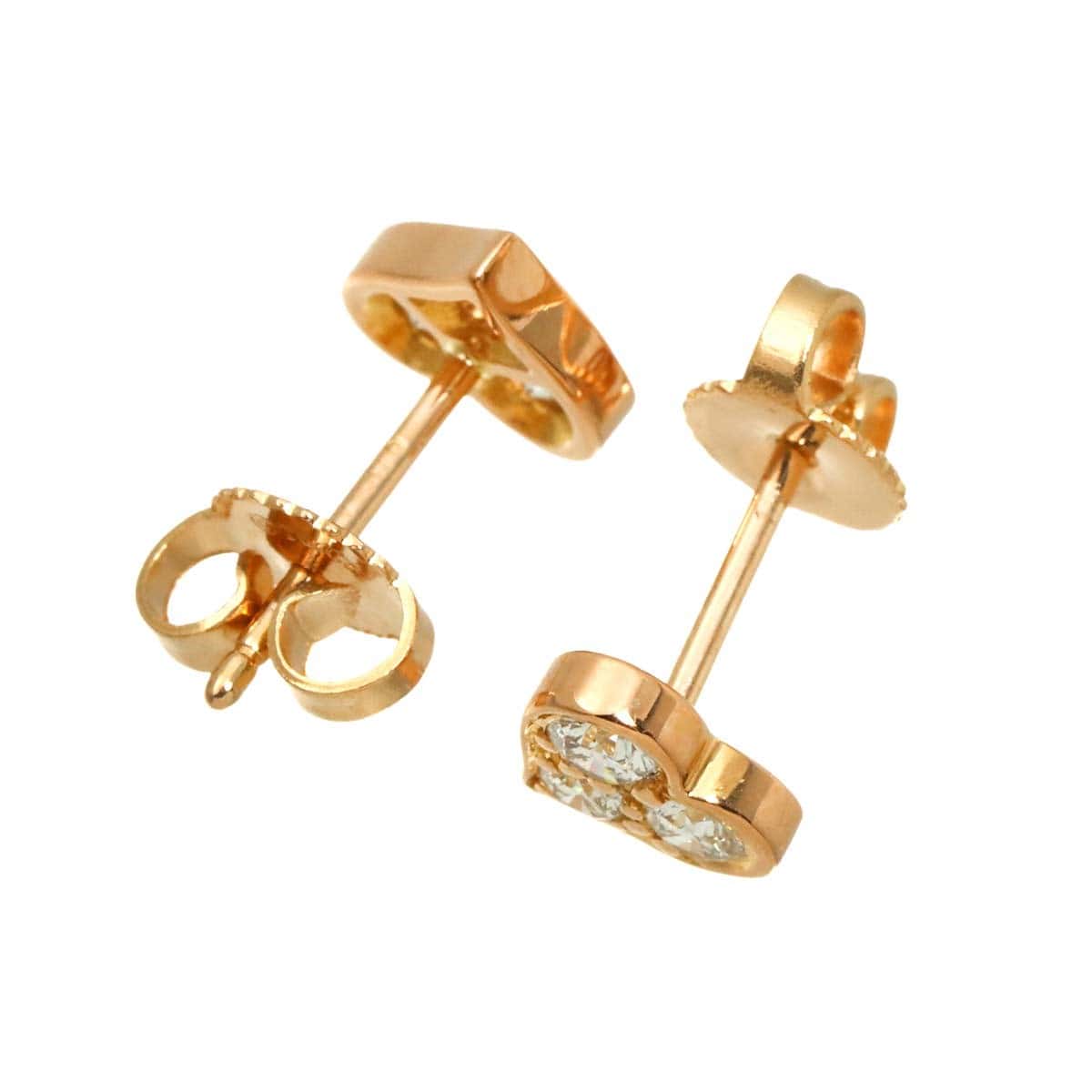 TIFFANY Co. TIFFANY Co. Sentimental Heart Diamond Earrings Pierced 18K PG 750 90319250